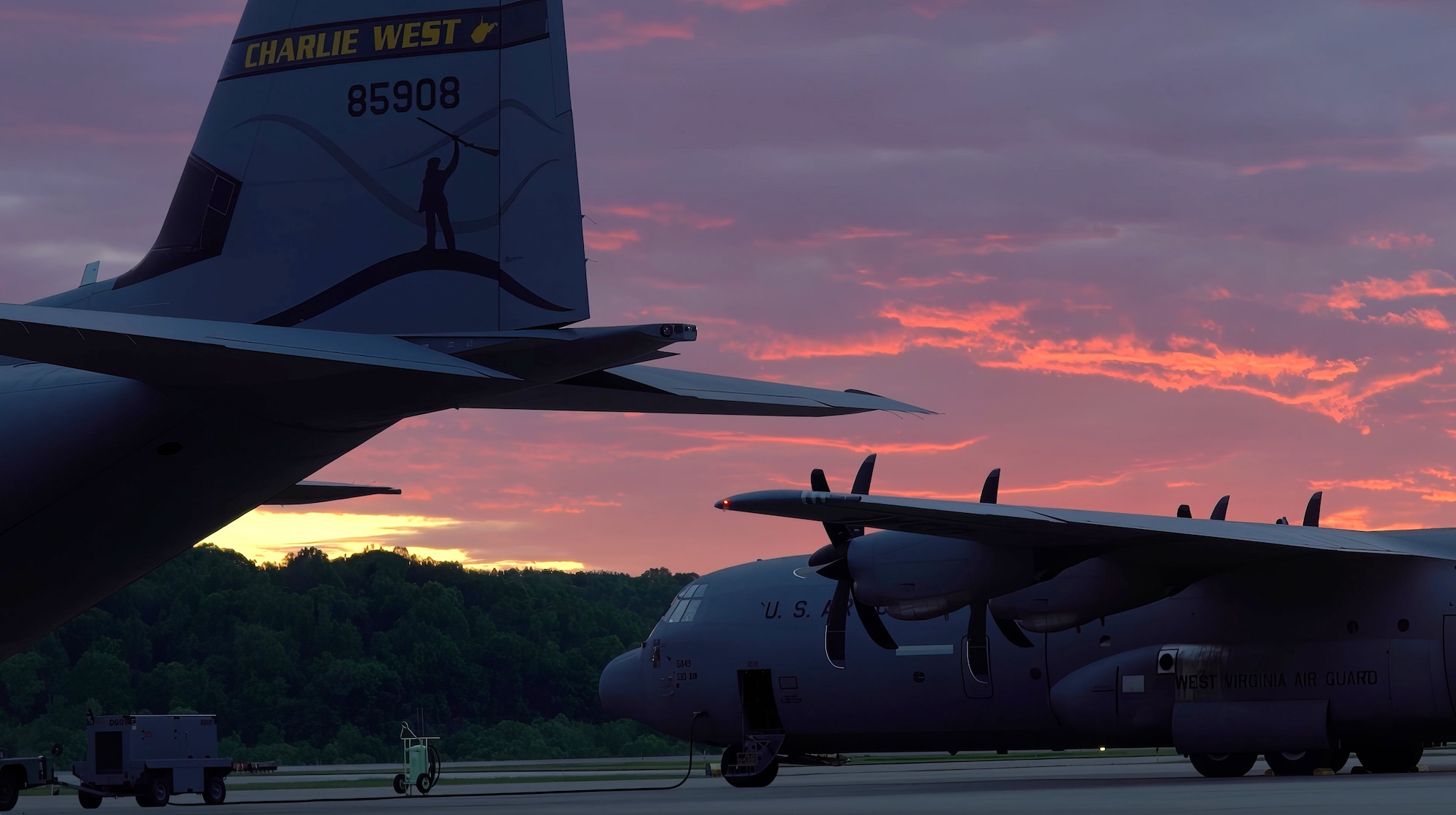 Airmen from the 130th Airlift Wing perform specialized fueling operations (SFO) and combat offloading training from a C-130 J-30 Super Hercules at McLaughlin Air National Guard Base, Charleston W.Va. The event provided initial training for some and certification others, elevating the unit’s ability to provide multi capable airmen for the future fight. (U.S. Air National Guard video by Senior Master Sgt. Eugene Crist)