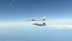 F-22 intercepts Russian Bear
