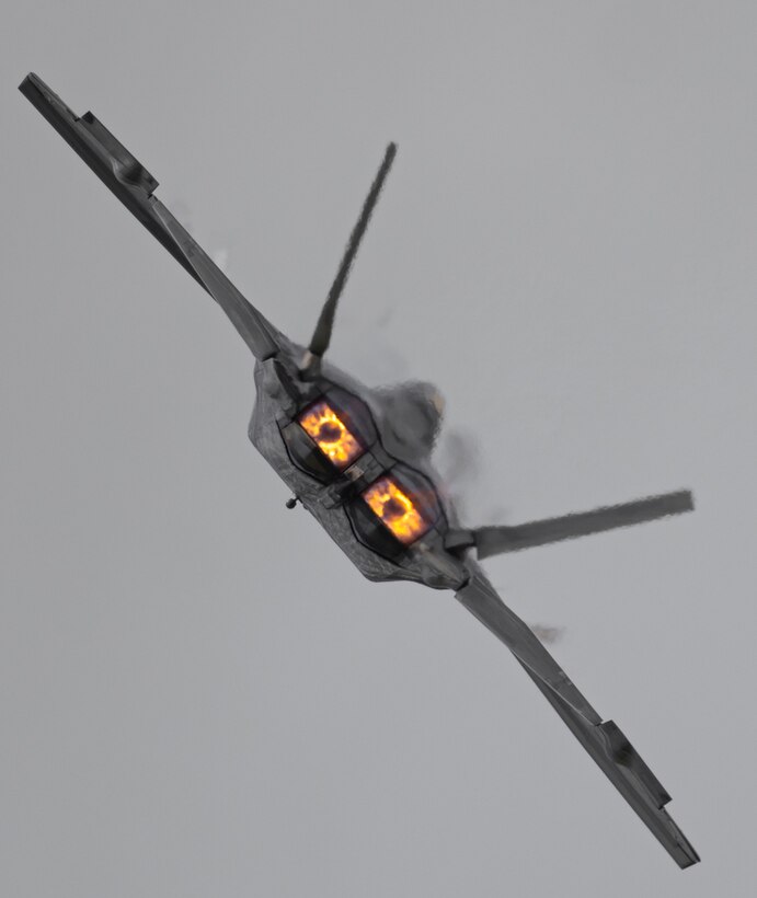 A jet performs during an air show.