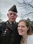 Pvt. Scott and his mom pose for a picture.