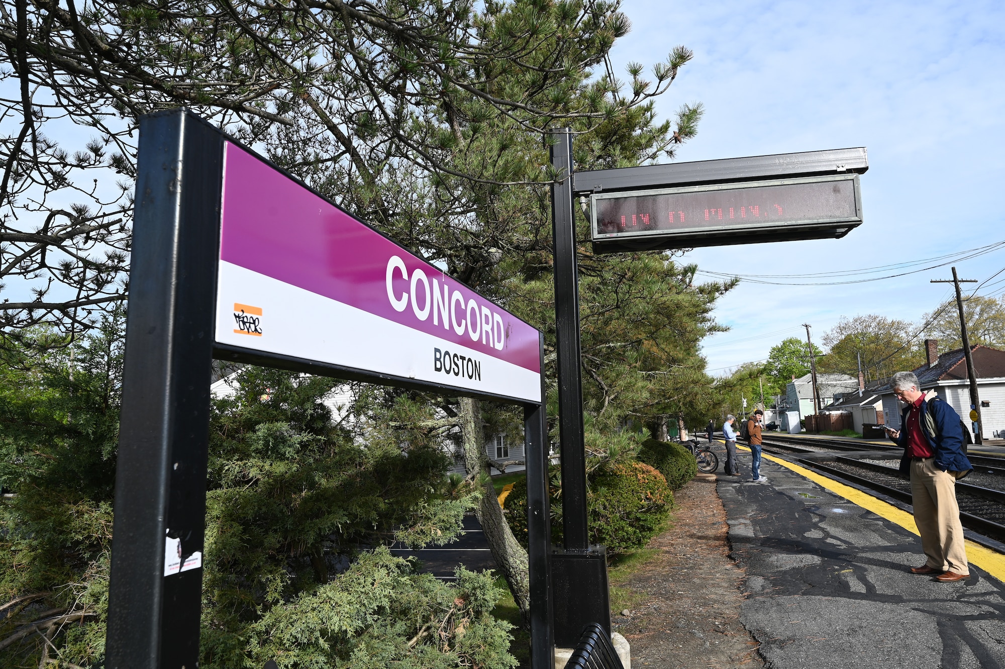 Image of train sign