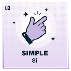 Illustration of a hand pointing with the letters Si.