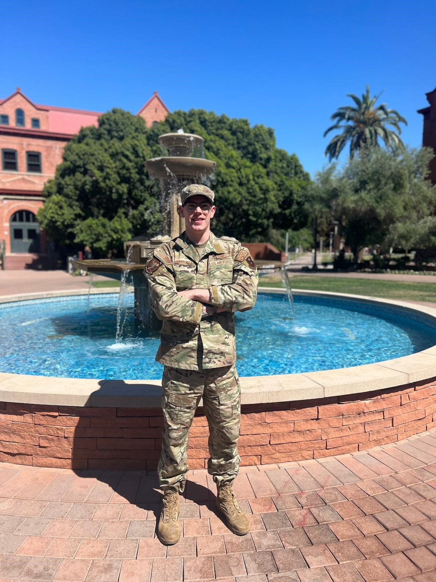 Courtesy photo provided for the upcoming Instagram Takeover of a current Air Force cadet as a enlisted Reserve Officer Training Corps (ROTC) training instructor showcases the AFROTC Detachment 025 at Arizona State University.