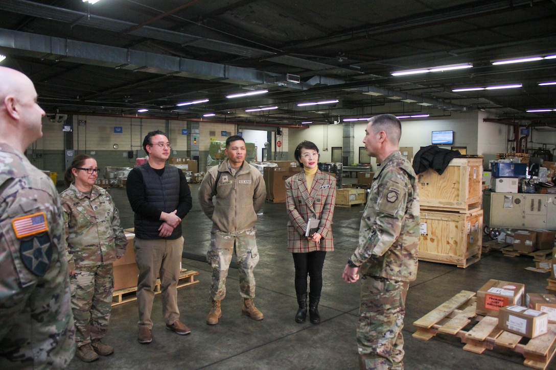 Brig. Gen. Crist tours DLA Distribution Korea