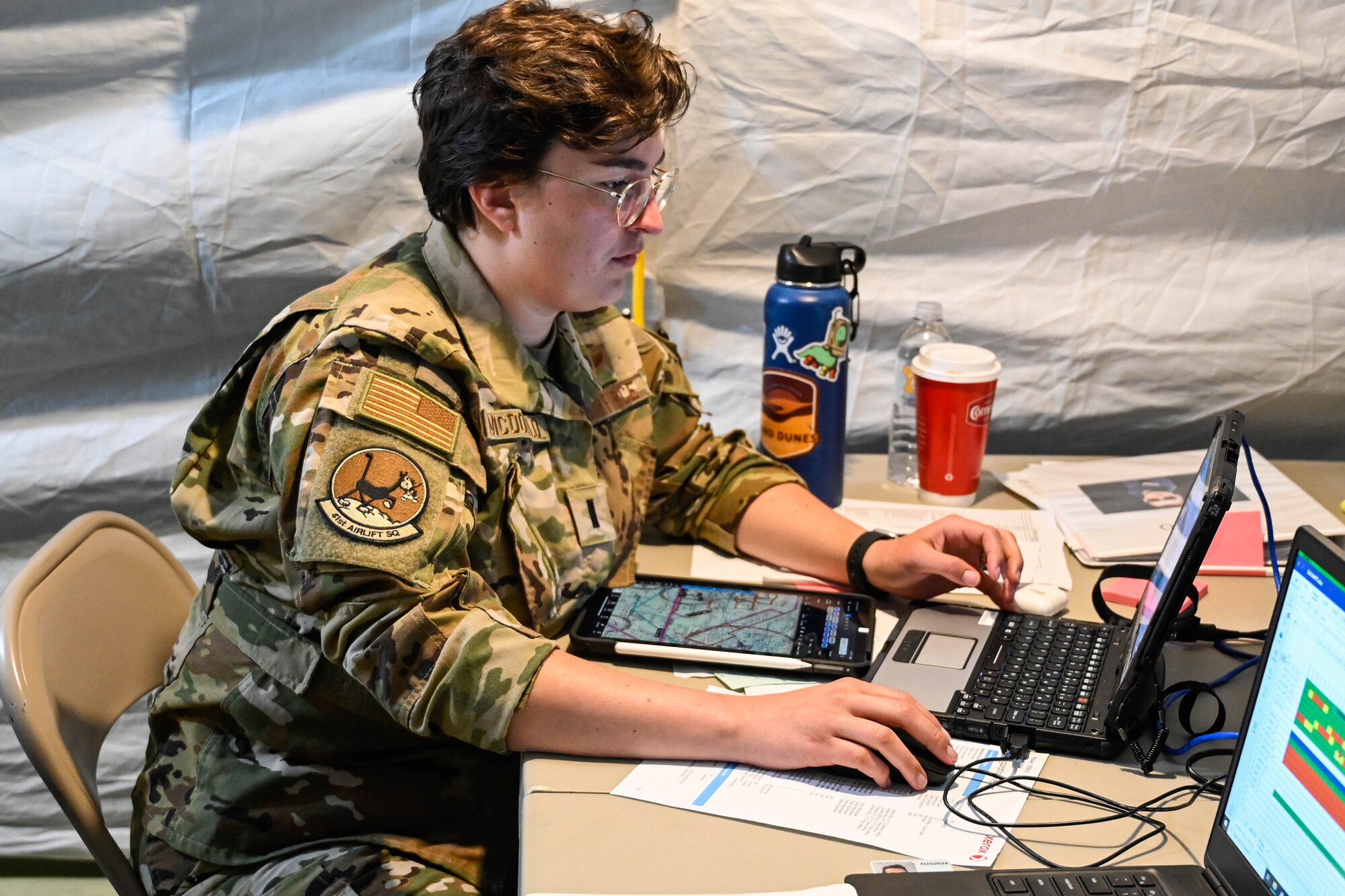 Airmen conduct pre flight operations during excercise Green Flag Little Rock 23-07