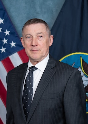 WASHINGTON (Jan. 24, 2023) - Official photo of Dr. Steven E. Van Dyk, the chief engineer at U.S. Navy Strategic Systems Programs (SSP). Dr. Van Dyk is a member of the U.S. Senior Executive Service (SES) and serves as SSP's senior technical authority. (U.S. Navy Photo/Released)