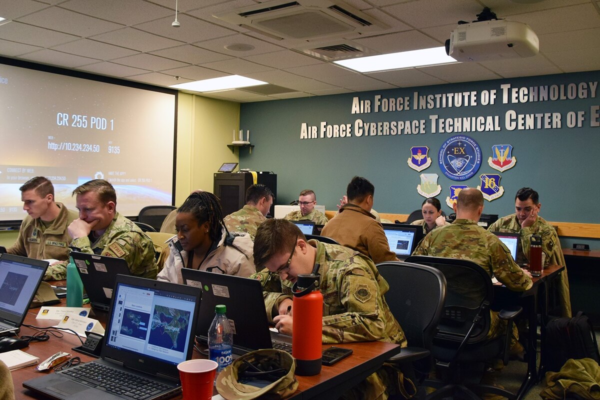 The Air Force Institute of Technology’s School of Strategic Force Studies’ Joint Intermediate Cyber Operations course was recently recalibrated to complement the tactical cyber content with an increased focus on operational specialties and the interaction between the two mission sets. (U.S. Air Force photo by Katie Scott)