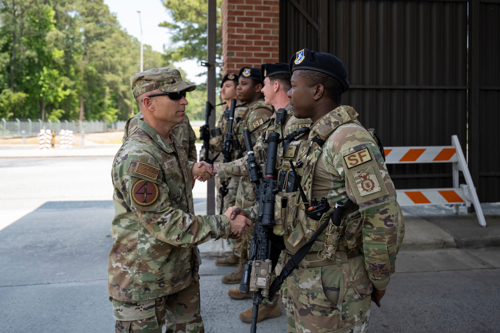 During the visit, members of the 4th FW provided Storms with a first-hand look at how Seymour Johnson develops professional Airmen ready to produce and project agile combat airpower for America.