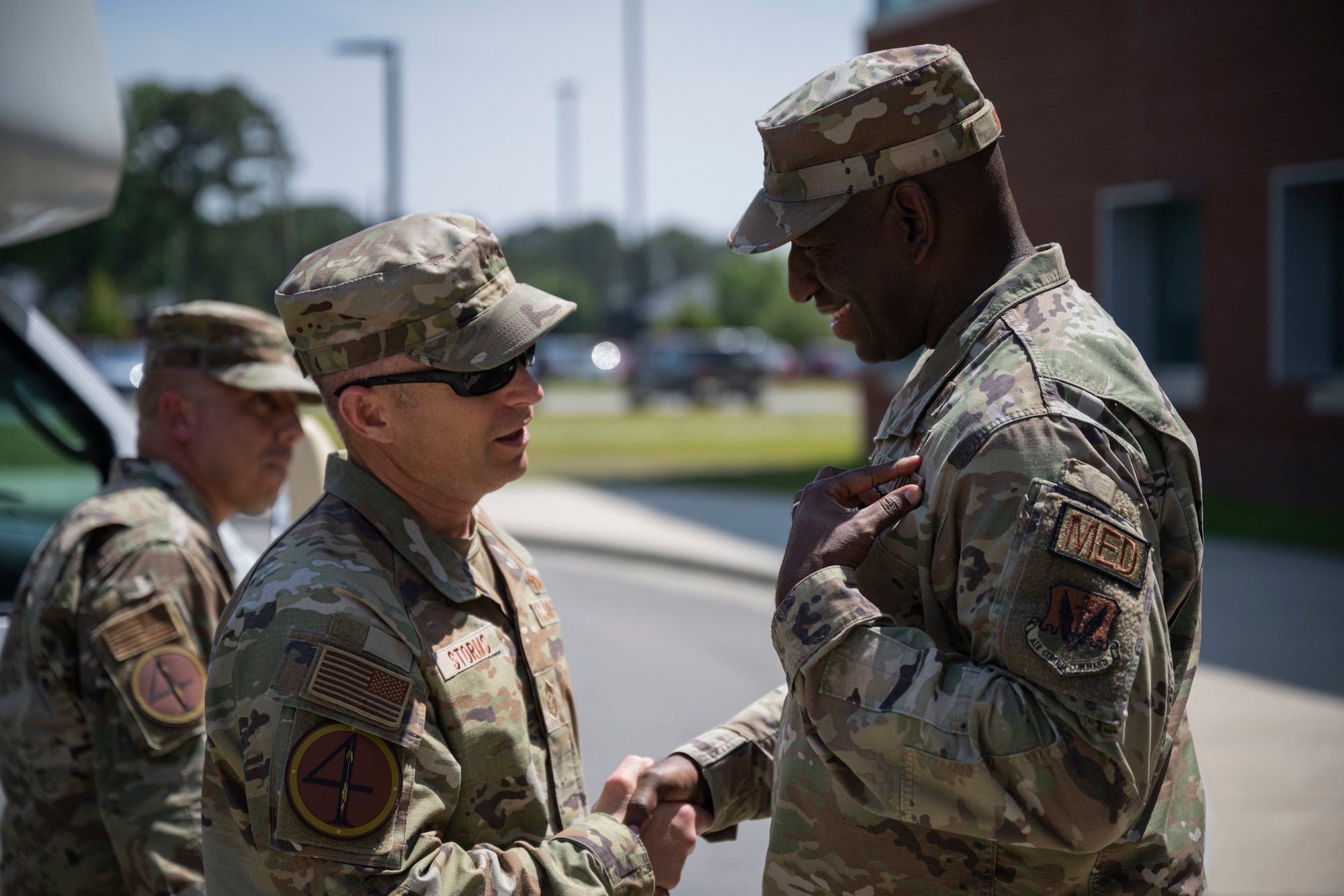 During the visit, members of the 4th FW provided Storms with a first-hand look at how Seymour Johnson develops professional Airmen ready to produce and project agile combat airpower for America.