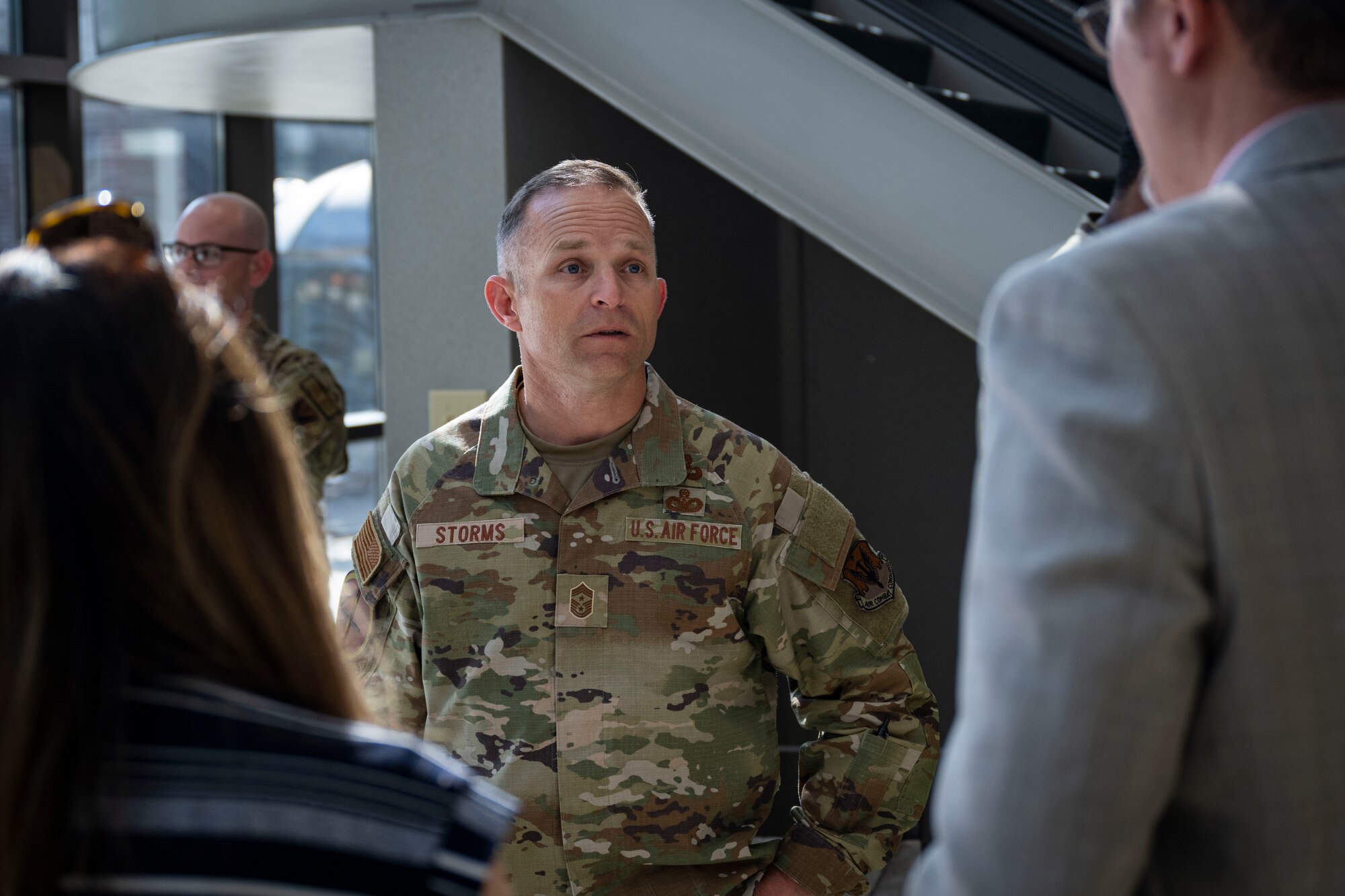 During the visit, members of the 4th FW provided Storms with a first-hand look at how Seymour Johnson develops professional Airmen ready to produce and project agile combat airpower for America.