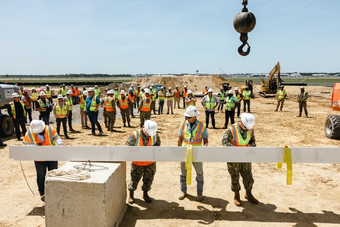 C-12W Huron Aircraft Maintenance Hangar Topping Out Ceremony