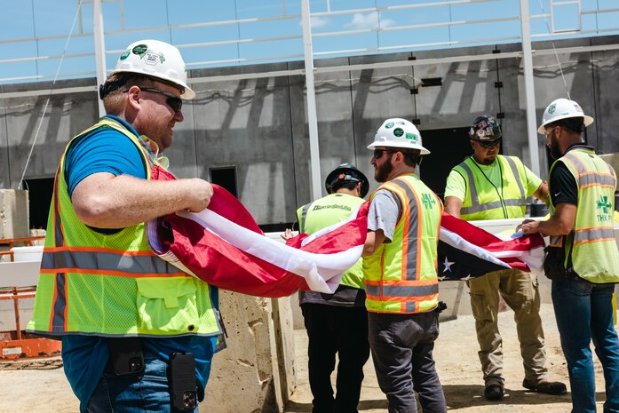 C-12W Huron Aircraft Maintenance Hangar Topping Out Ceremony