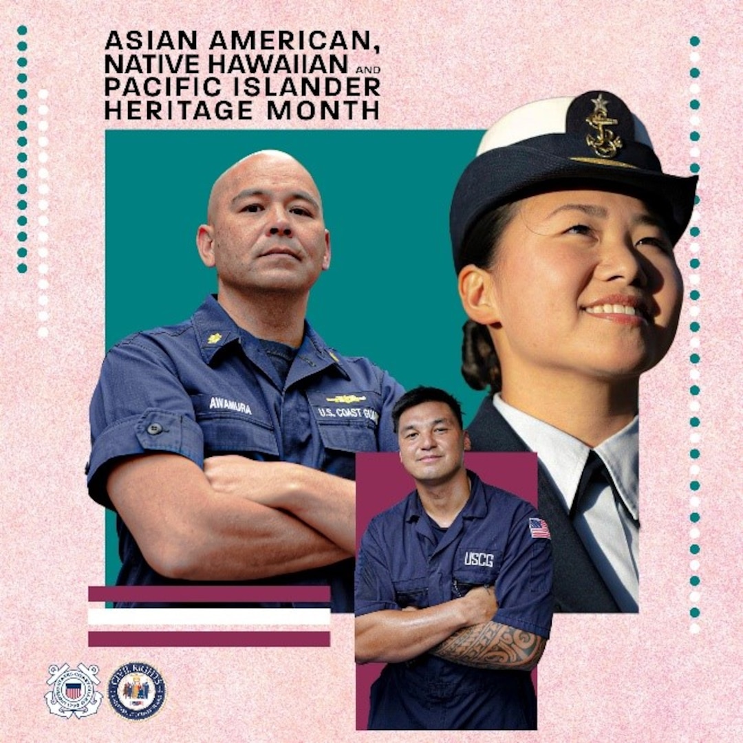 AANHPIH Graphic celebrating Asian American, Native Hawaiian, Pacific Islander, Heritage Month.