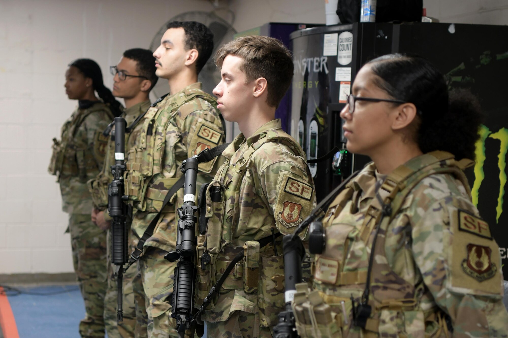 Airmen standing