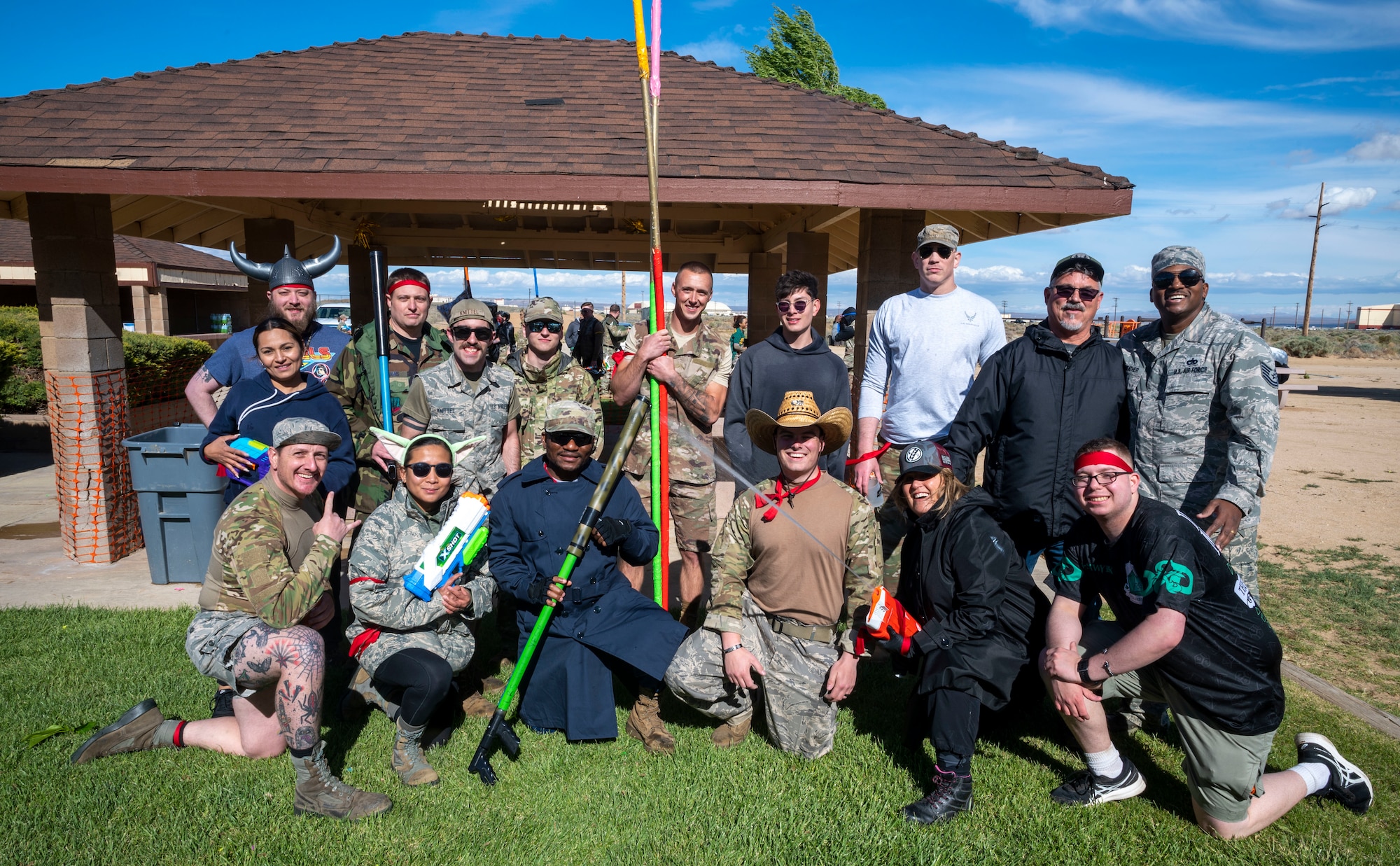 A combat dining-in is a military tradition that enhances esprit de corps of a unit and enables Airmen of all ranks to create a bond in a simulated wartime.