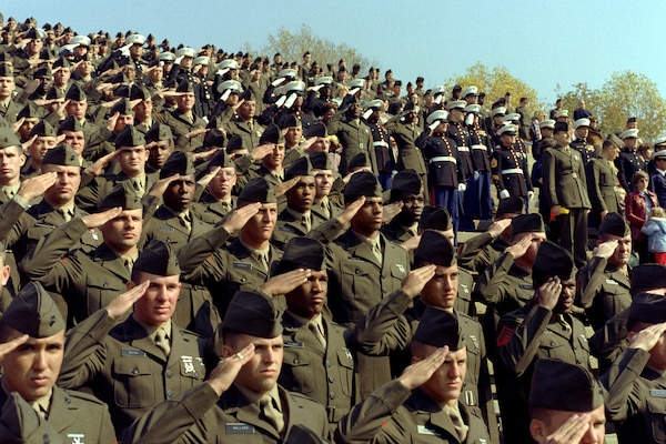 African-American and white soldiers during World War II