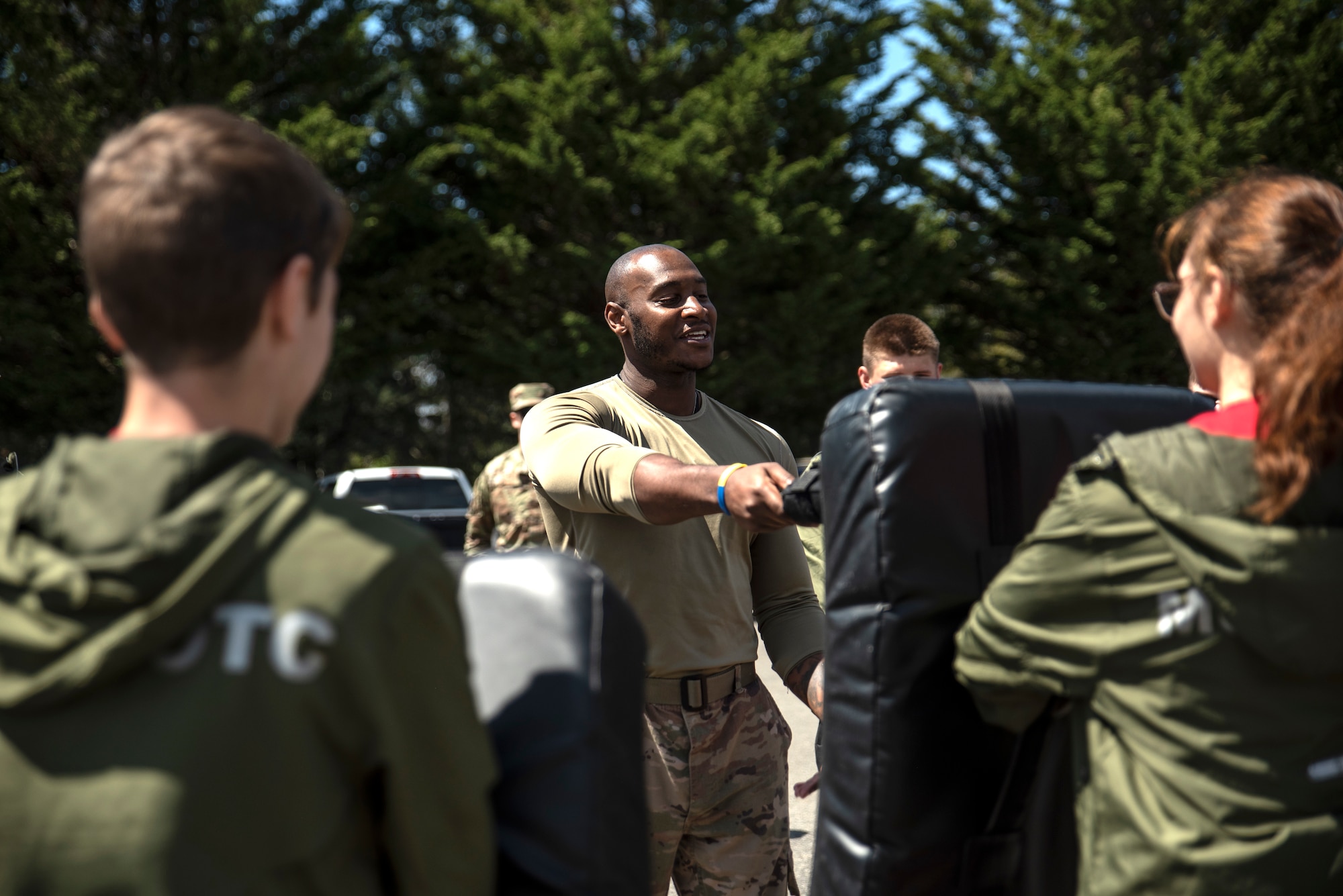 Cadets visited the 62d Airlift Wing and were able to tour a C-17 Globemaster III, receive a mission briefing from Wing leadership, and visit with various career fields to learn more about the Air Force.