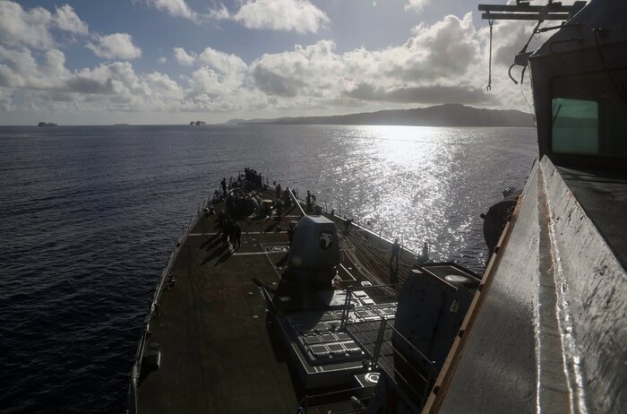 USS Milius (DDG 69) Conducts Port Visit in Saipan