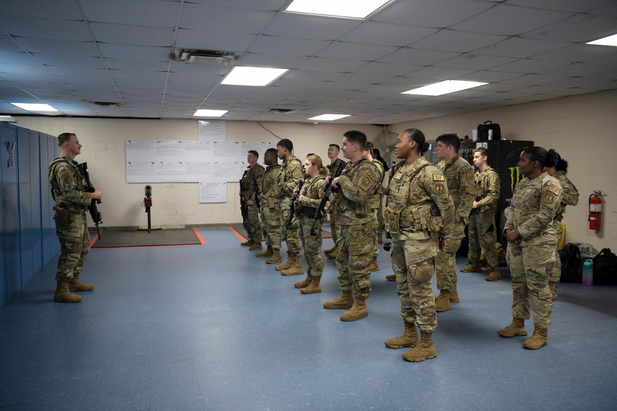 Airmen standing