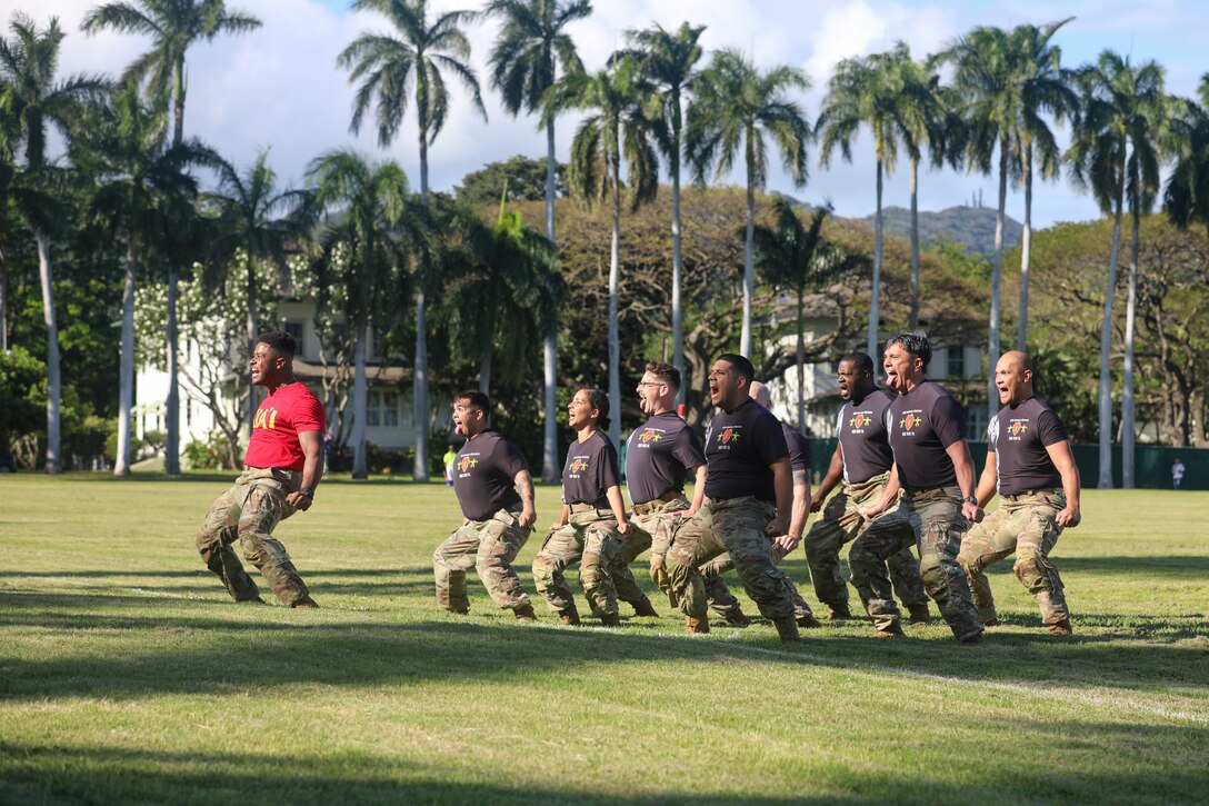 Stately horses galloped the lawns of Historic Palm Circle as Hawaii’s best polo teams demonstrated exquisite horsemanship for a polo demonstration held at Fort Shafter, Hawaii, May 15, 2023.