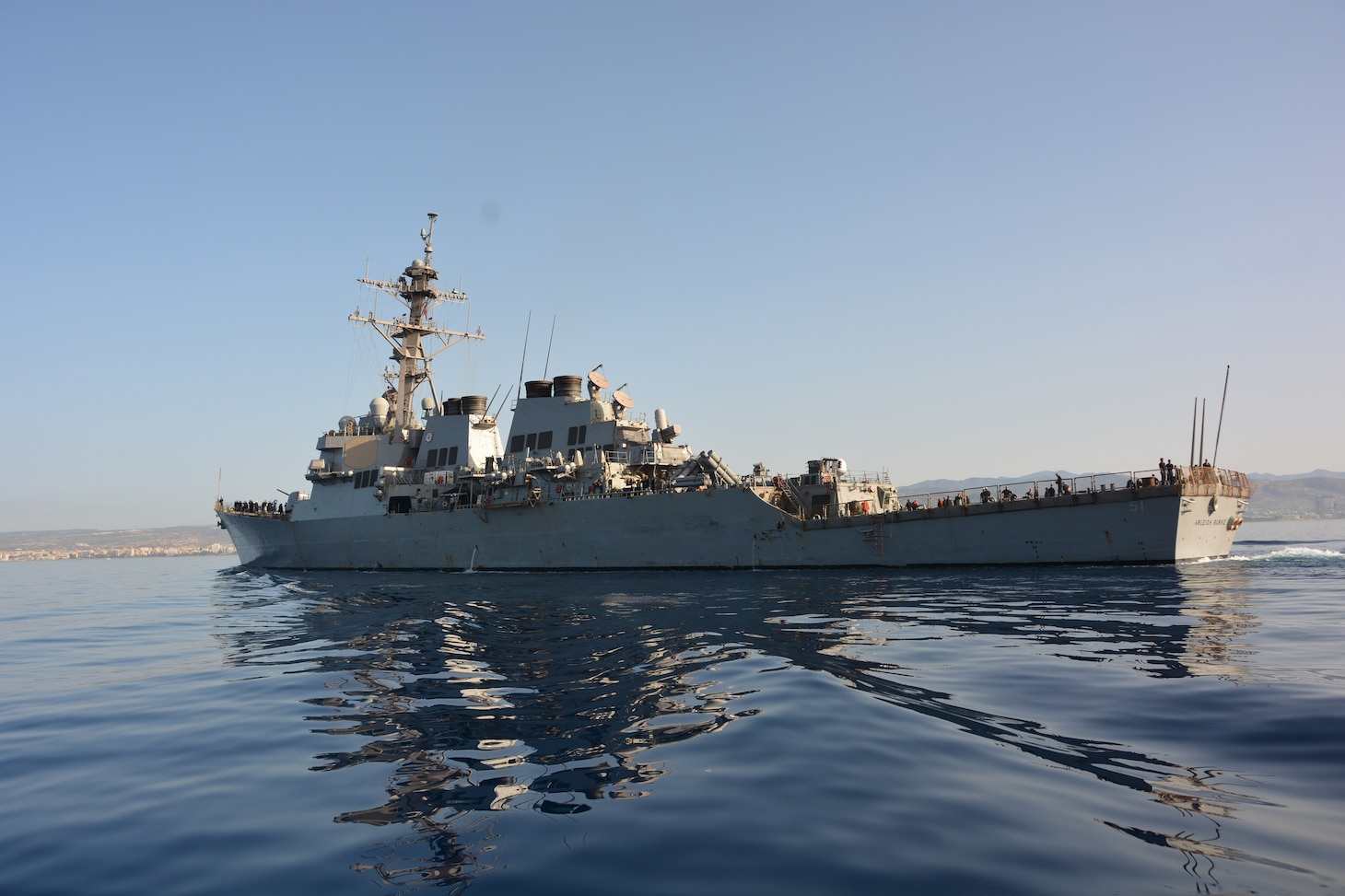 The Arleigh Burke-class guided-missile destroyer USS Arleigh Burke (DDG 51) arrived in Limassol, Cyprus for a scheduled port visit, May 16, 2023.