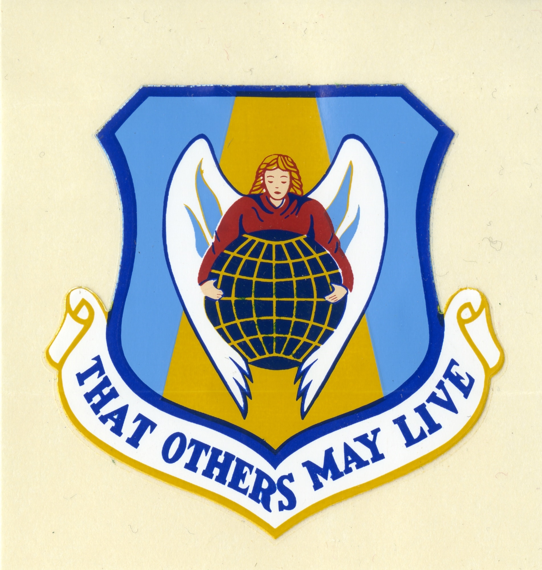 Early Air Rescue Service insignia depicts the unit’s global search and rescue mission.