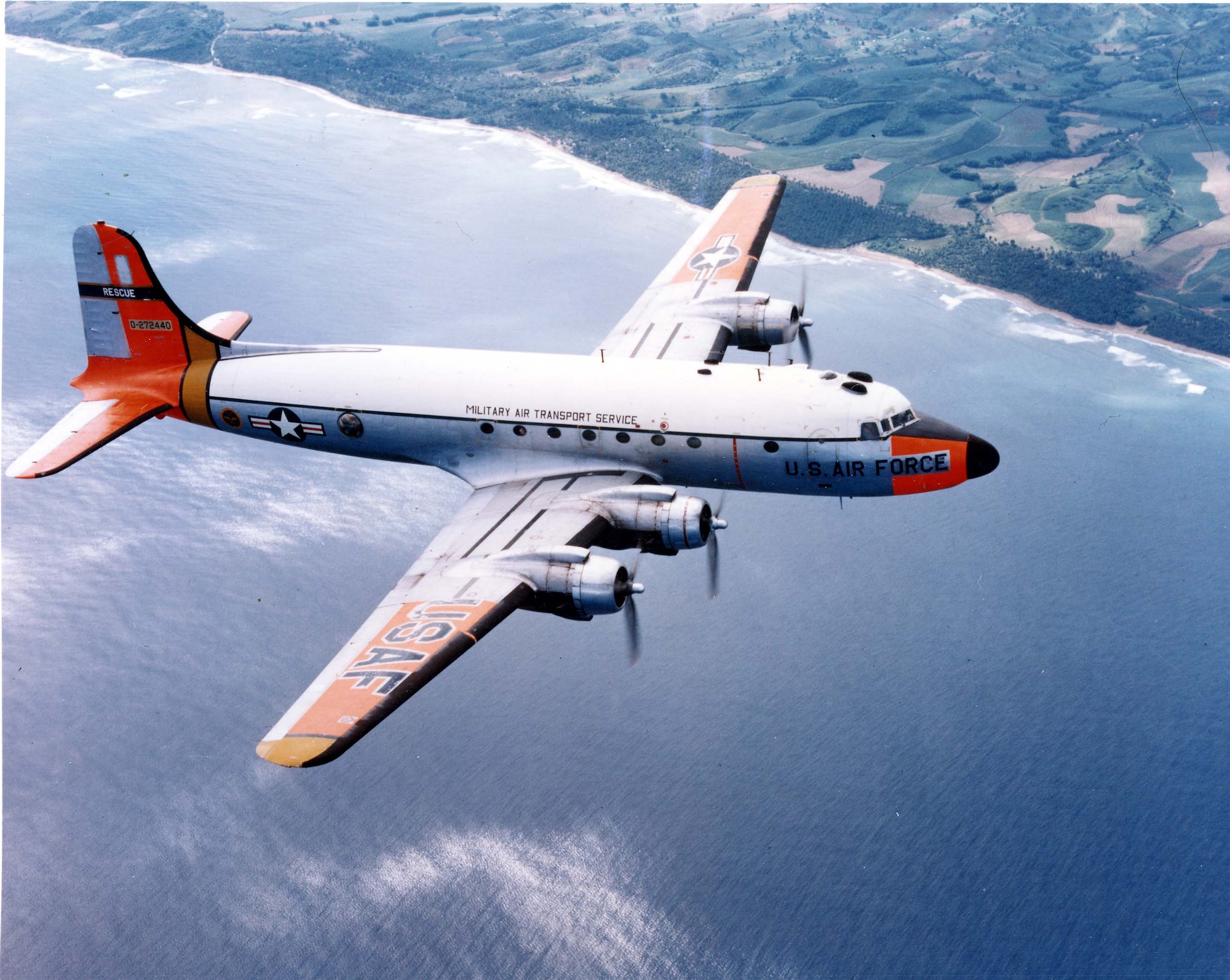 The SC-54 Rescuemaster initially served as command and control during rescue operations in Southeast Asia before being replaced by the HC-130P.