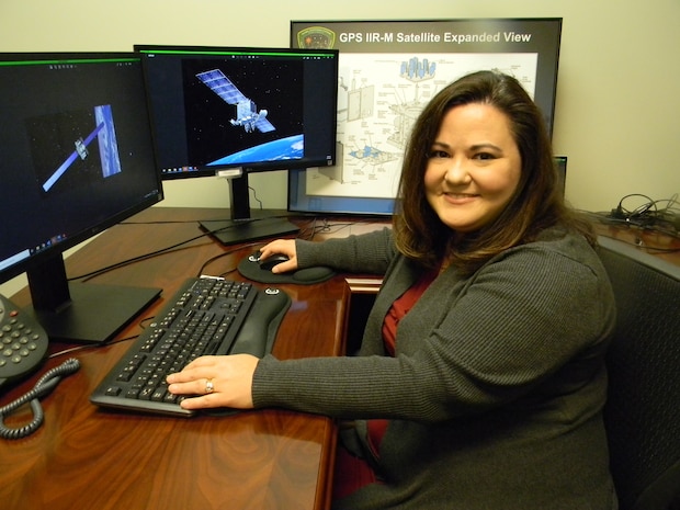 Regina Jabbour is a flight director in the 517th Software Engineer Squadron. Her flight is a geographically separated unit in the Ogden Air Logistics Complex’s 309th Software Group, located at Peterson AFB, Colorado. There are 95 members in the flight that supports ground station terminals for space and air force customers.