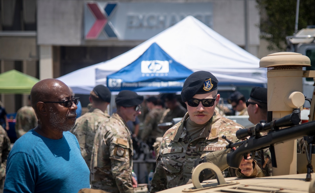 Police Week display, demonstrations