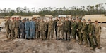 TYNDALL AIR FORCE BASE, Florida - Air Force Civil Engineer leaders including Brig. Gen. William Kale, AFCEC Commander, Brig. Gen. Brian Hartless, Director of Civil Engineers, and Col. Aaron Altwies, Associate Director of Civil Engineers, among others, gather with civil engineer allies and partners representing Canada, Japan, the Netherlands, and Singapore to observe Readiness Challenge IX at Tyndall AFB, Florida April 24-28, 2023. This year’s Readiness Challenge tested civil engineer contingency skills while operating in contested and degraded environments, strengthening their posture for the future fight. It was also an opportunity to promote multilateral cooperation and relationship-building between partner nations in attendance.