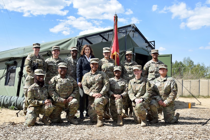Michigan Governor visits National Guard troops, affirms partnership in Latvia