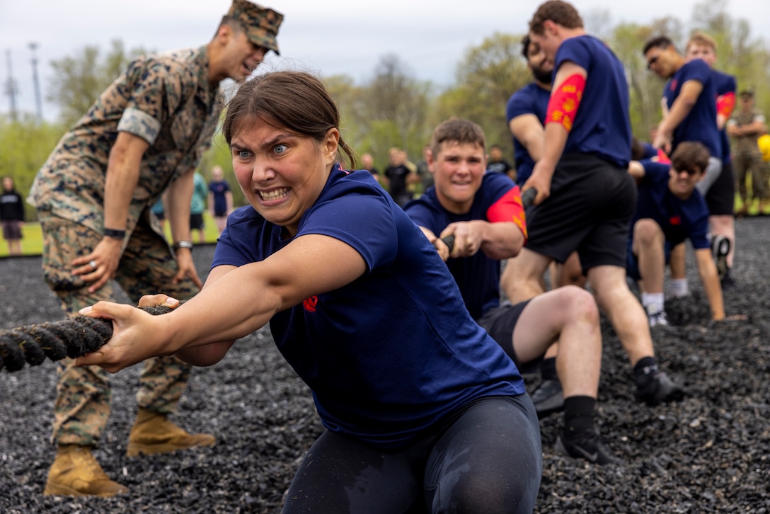 U.S. Marines with Recruiting Station Milwaukee, host an annual all-hands poolee function at Ft. McCoy, Wisconsin, May 13, 2023. The annual pool function is an opportunity for future Marines to build camaraderie, strengthen their commitment to the Marine Corps, and prepare for recruit training by competing in athletic competitions and receiving military related periods of instruction. (U.S. Marine Corps photo by Sgt. Ethan LeBlanc)