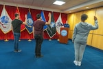 Applicants taking oath of enlistment