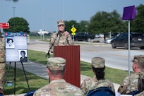A street on Joint Base San Antonio-Lackland was renamed to Klinker Street on May 5, 2023, during a street renaming ceremony, JBSA-Lackland, Texas.