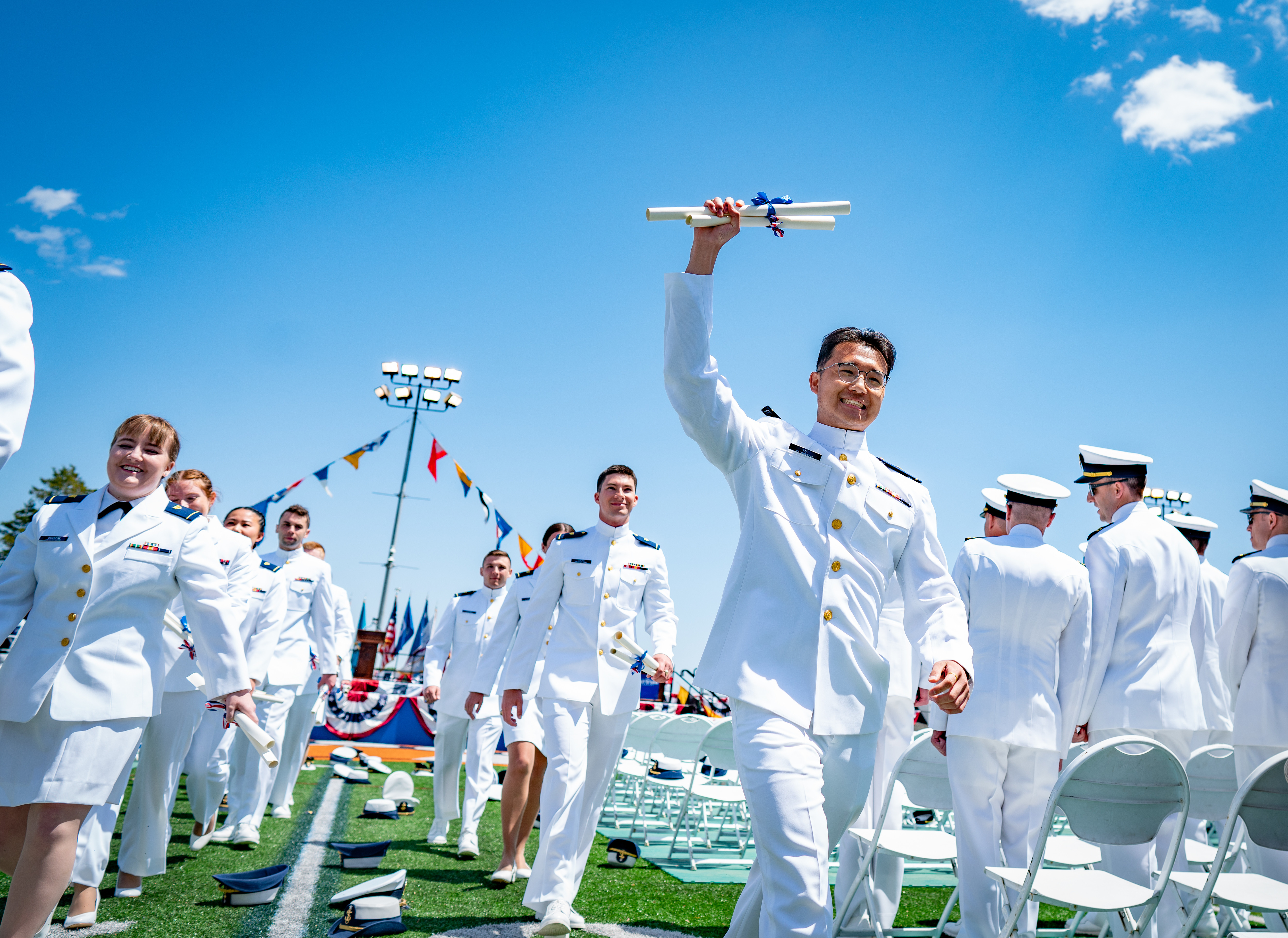 Female Graduation Outfit PHOTOS AVAILABLE: Coast Guard Academy Commencement  United States Coast Guard News Press Releases