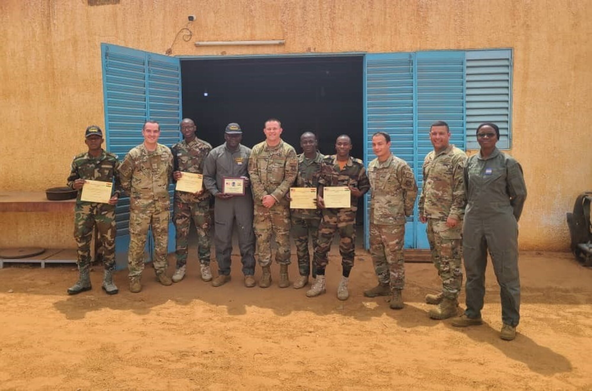 Airmen assigned to the 818th Mobility Support Advisory Squadron shared best practices with 58 aircraft maintainers in the Nigerien Air Force regarding their C-130 program.