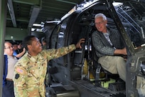 Pennsylvania’s chapter of the Employer Support of the Guard and Reserve (ESGR) held a Bosslift event for approximately 20 civilian employers of Pennsylvania National Guard members May 9-10 at Fort Indiantown Gap. The Bosslift includes a tour of several Fort Indiantown Gap facilities with the opportunity for the employers to try flight and weapons simulators, serves as a thank you to the employers for supporting their employees. Seeing the men and women they employ in action helps them understand what it means to be a Soldier or Airman. (U.S. Army National Guard photo by Sgt. 1st Class Zane Craig)