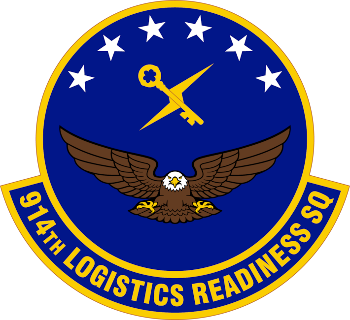 Full color graphic of the 914th Logistics Readiness Squadron's unit patch.