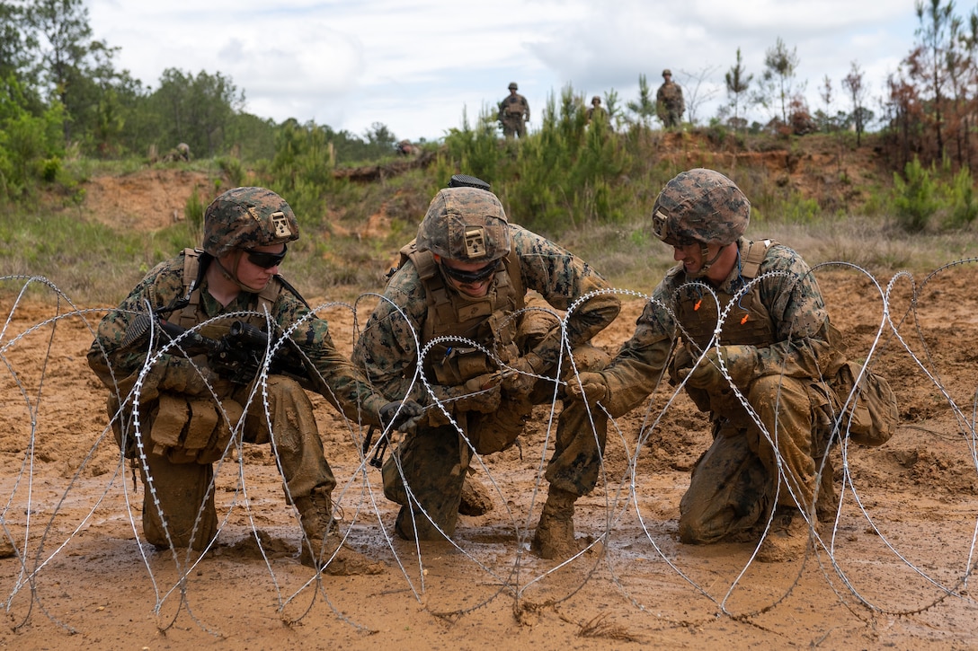 U.S. Marines conduct a Mission Rehearsal Exercise for ITX 4-23