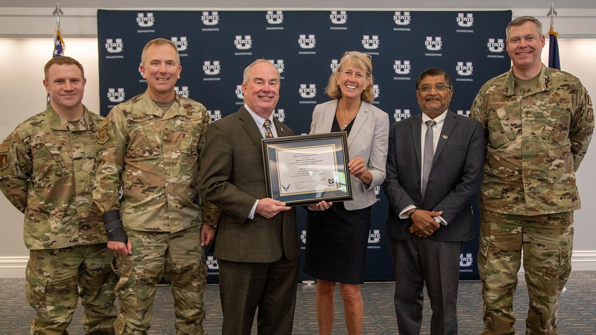 Leadership from Hill Air Force Base and Utah State University signed a new educational partnership agreement that will create enhanced learning opportunities for students and spur innovative joint research efforts.