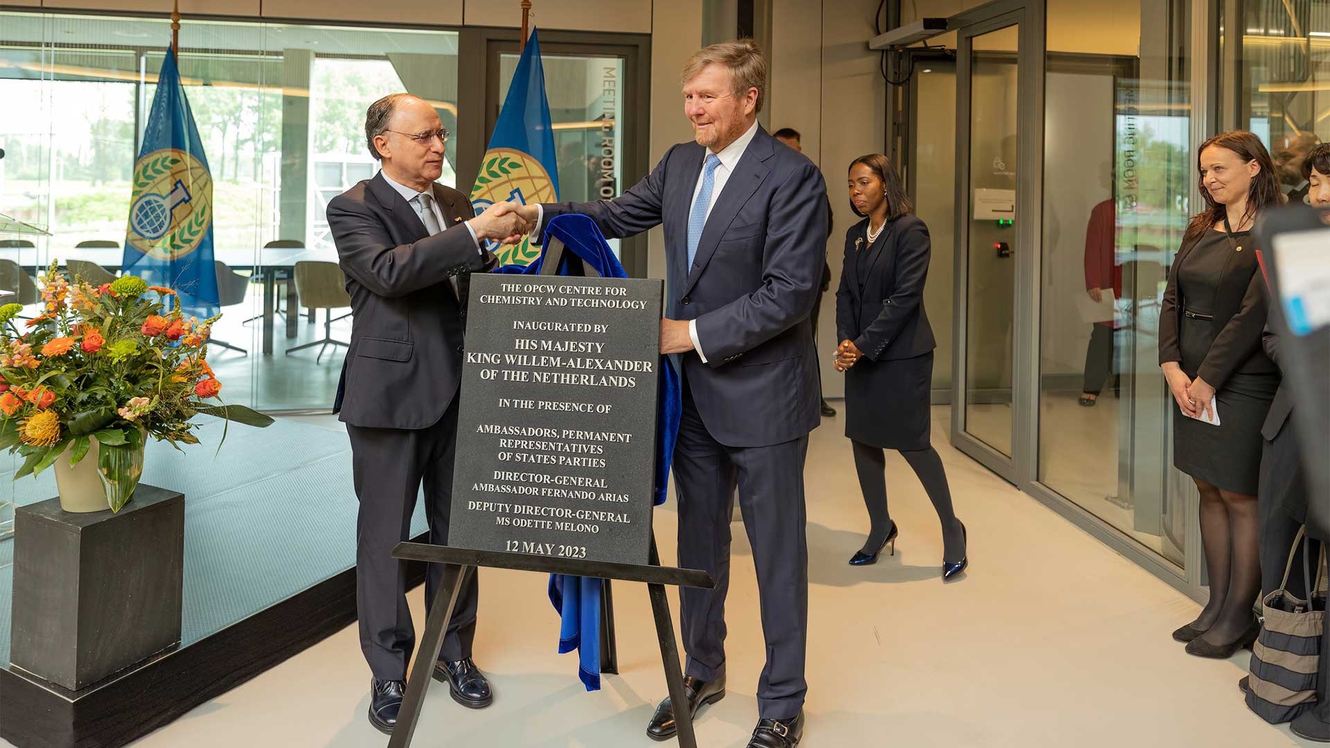 The Defense Threat Reduction Agency (DTRA) Director, Rebecca Hersman, recently attended the inauguration of the new Centre for Chemistry and Technology (ChemTech Centre) of the Organisation for the Prohibition of Chemical Weapons (OPCW) in The Hauge, Netherlands on May 12.