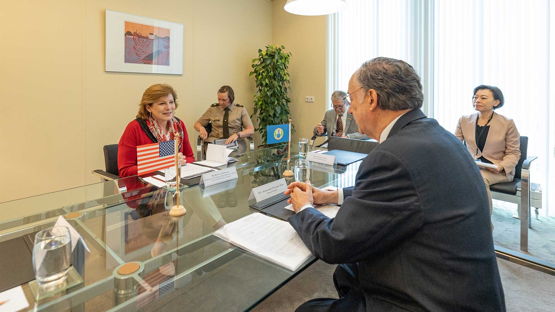 The Defense Threat Reduction Agency (DTRA) Director, Rebecca Hersman, recently attended the inauguration of the new Centre for Chemistry and Technology (ChemTech Centre) of the Organisation for the Prohibition of Chemical Weapons (OPCW) in The Hauge, Netherlands on May 12.