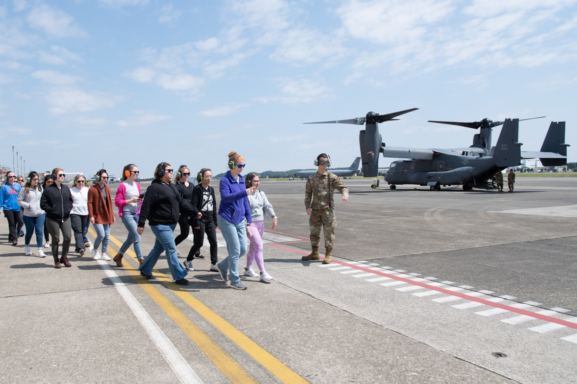 Pre-flight operations on CV-22