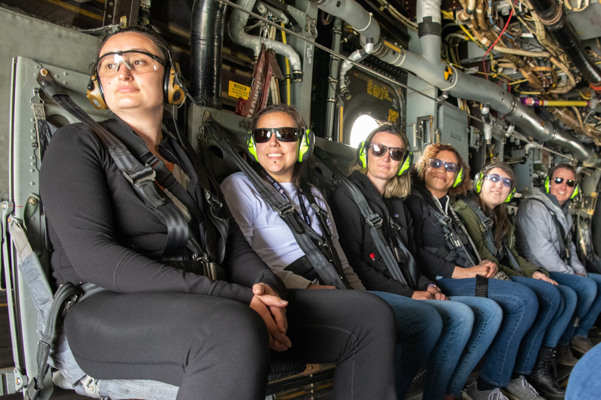 photography from inside of CV-22 in flight