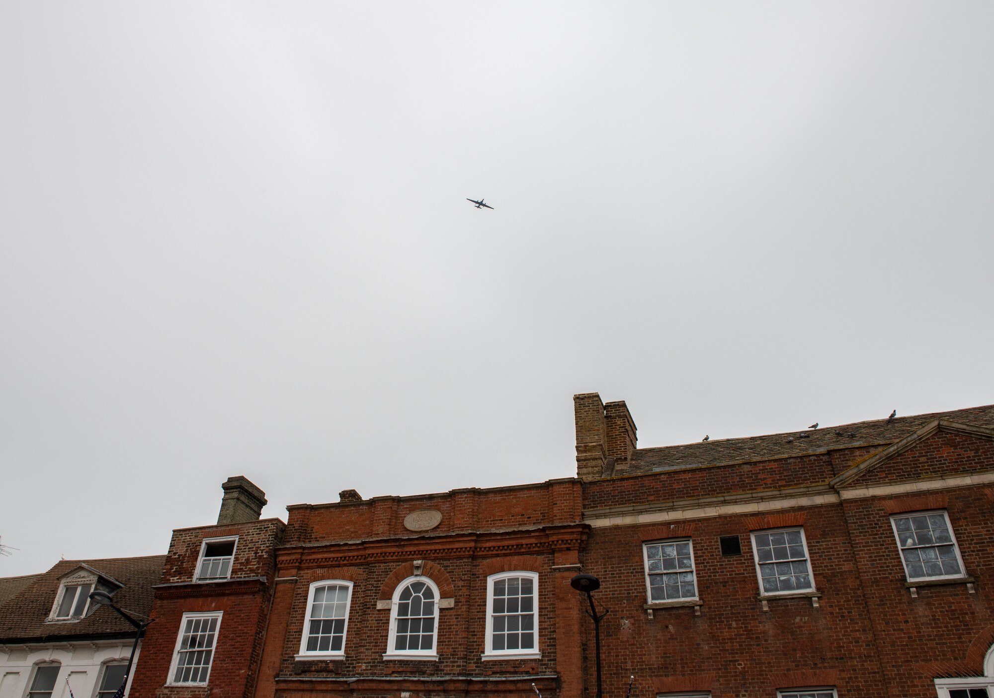 A U-2 Dragonlady flies over Huntingdon, England