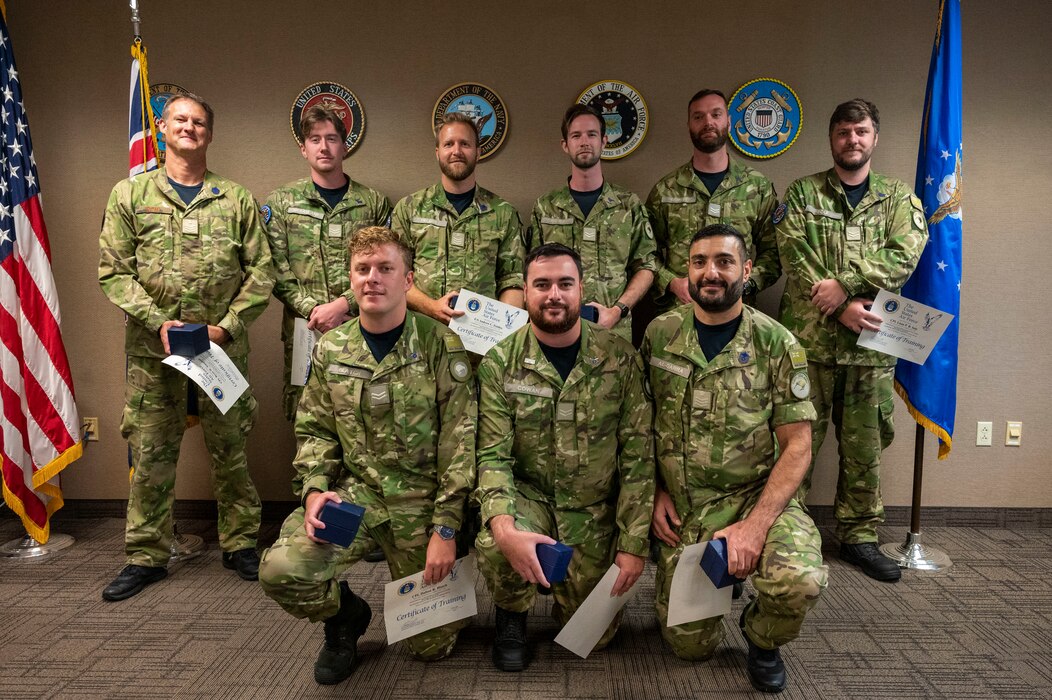 Royal New Zealand Air Force students attend a graduation ceremony.