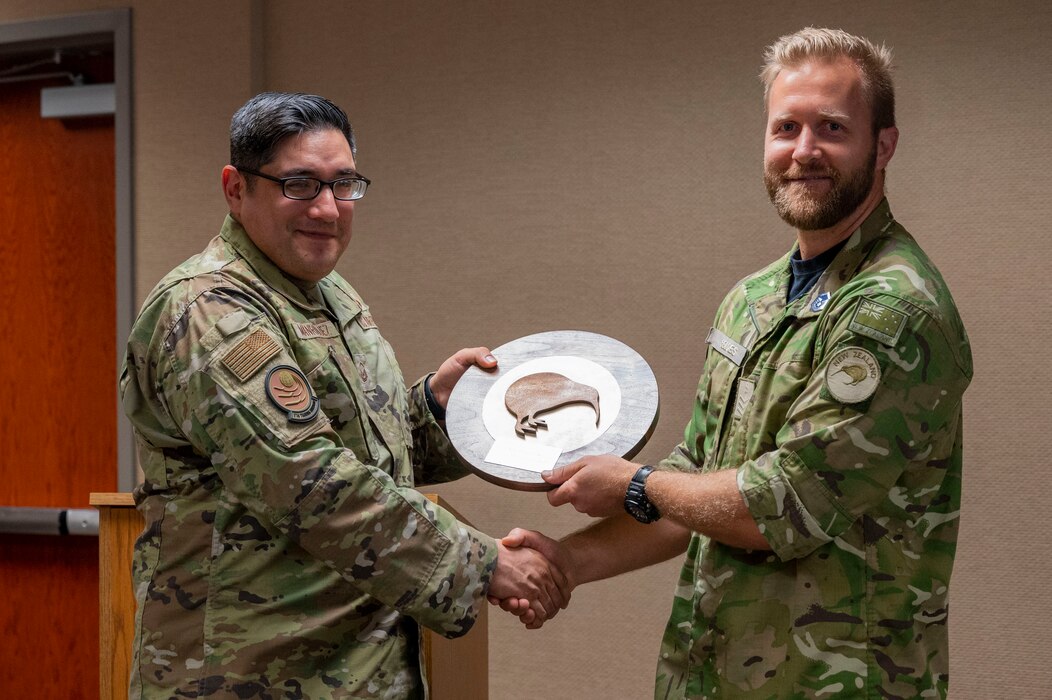 Royal New Zealand Air Force students attend a graduation ceremony.