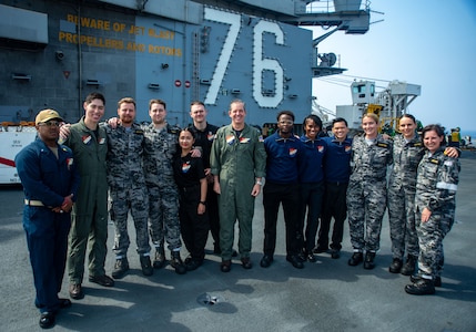 CTF 70 hosts Royal Australian Navy Supply Sailors aboard USS Ronald Reagan