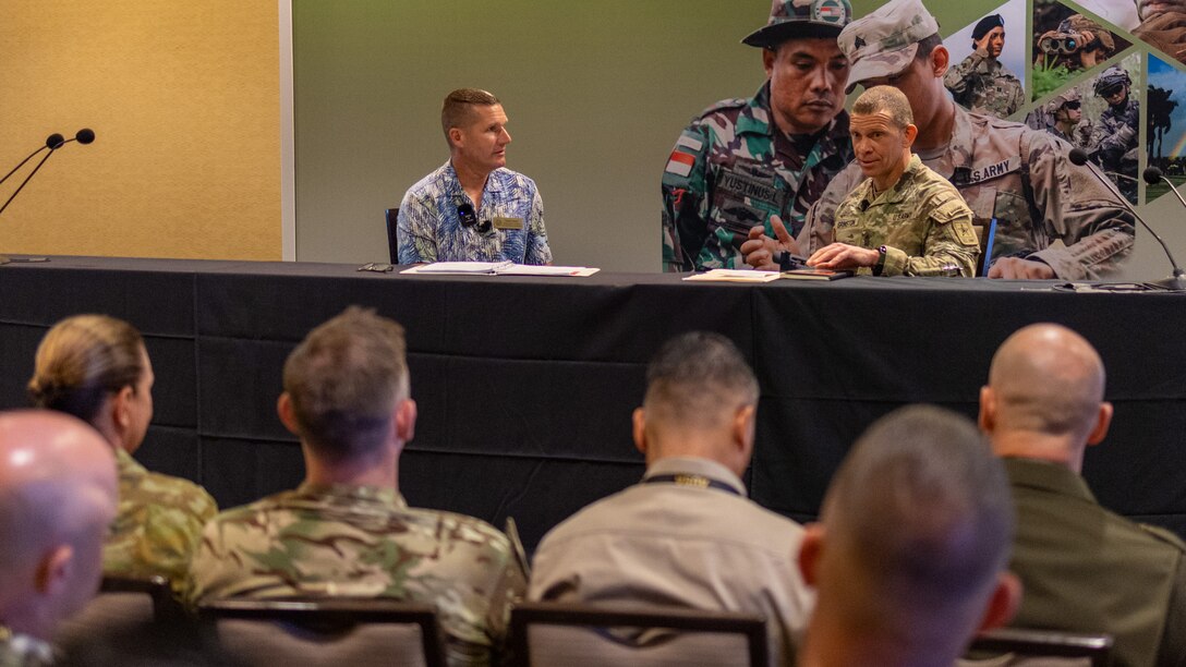 Top Senior Enlisted Leaders (SEL) from the U.S. Army, U.S. Indo-Pacific Command, and sister services gathered with multinational partners and allied ground force SEL counterparts throughout the 10th Annual Land Power in the Pacific Symposium and Exposition (LANPAC) on Oahu, May 15-18.