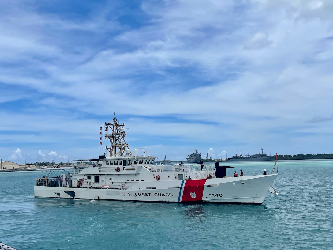 USCGC Oliver Henry departs Guam